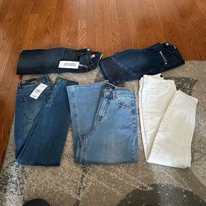 Lot 5 brand new jeans - bulk clothing for keeping or reselling